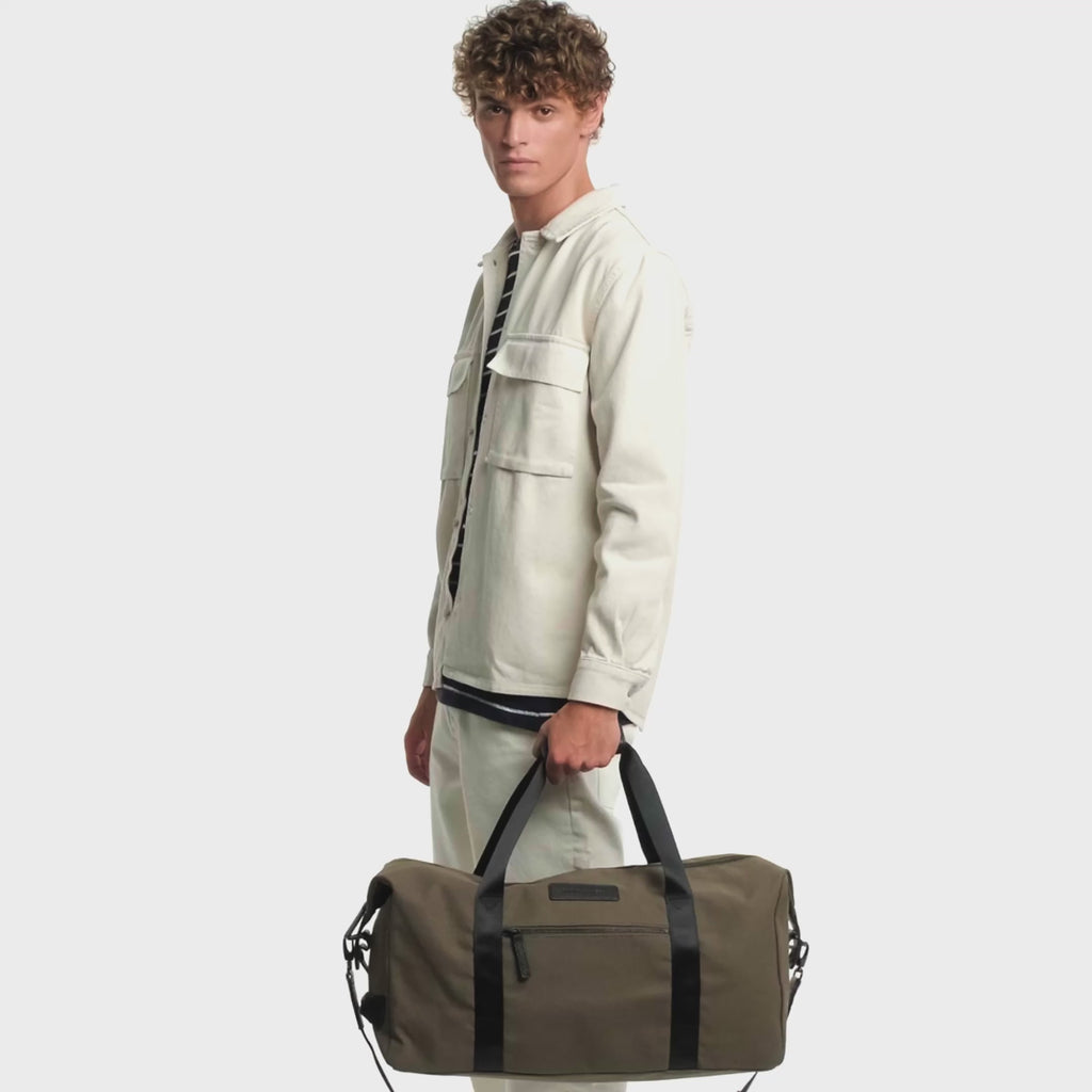 Status Anxiety Everything I Wanted Duffle Bag Khaki Canvas