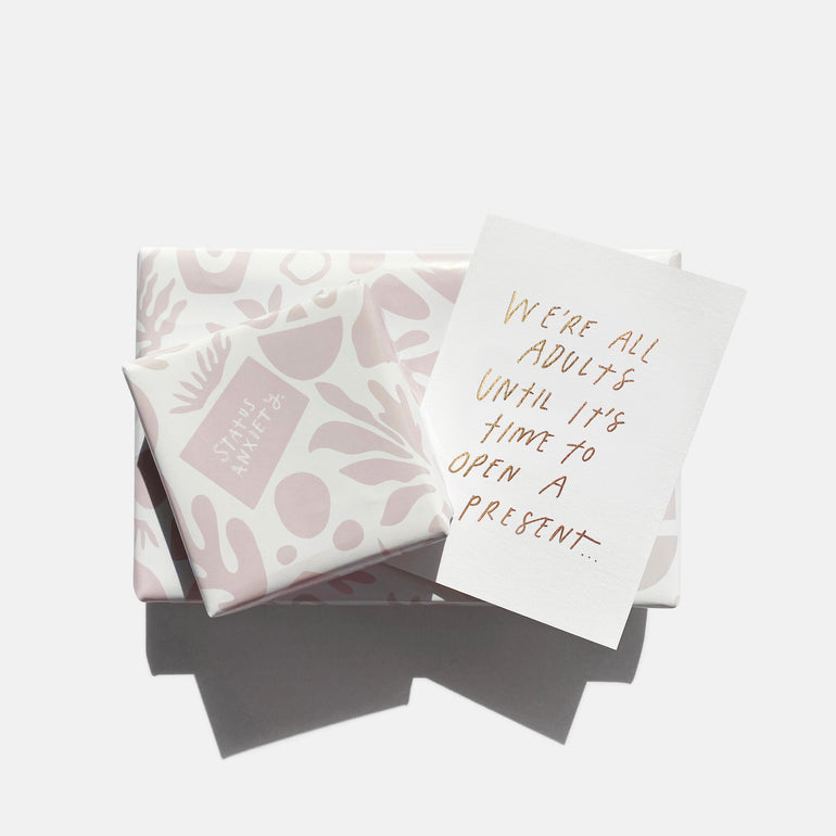 Status Anxiety Abstract Gift Wrapping & Card