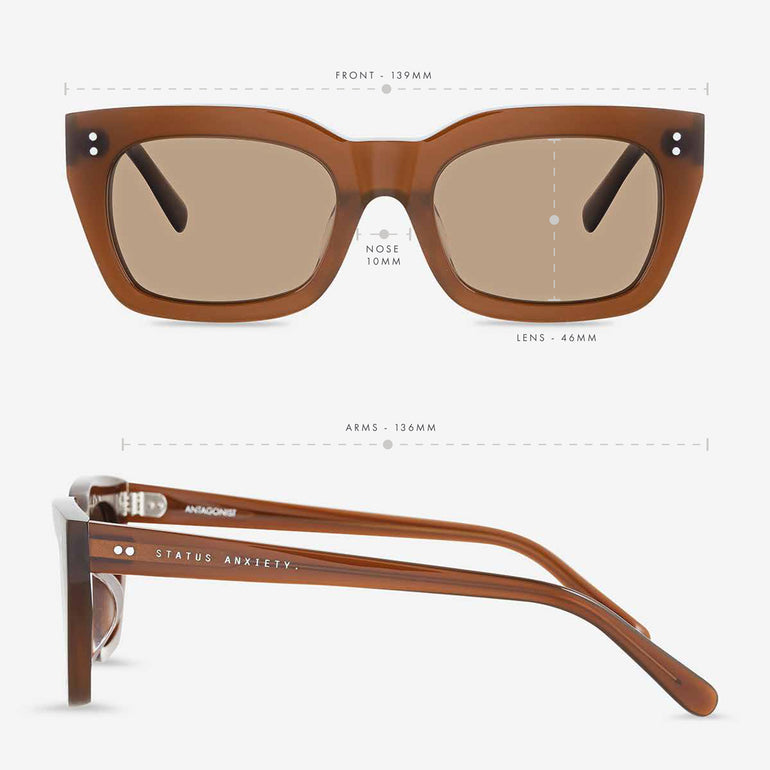 Status Anxiety Antagonist Sunglasses Brown