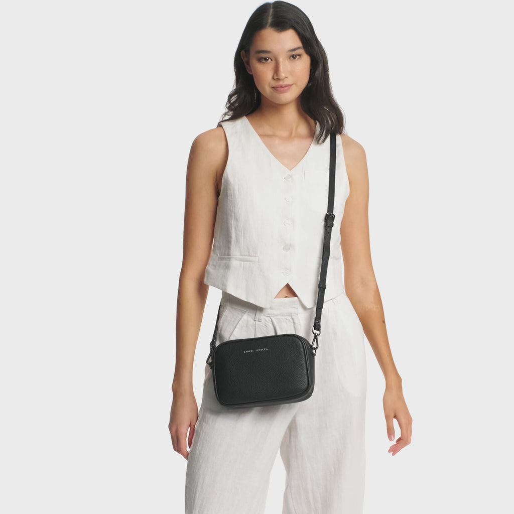 Status Anxiety Plunder Women's Leather Crossbody Bag Tan Nubuck