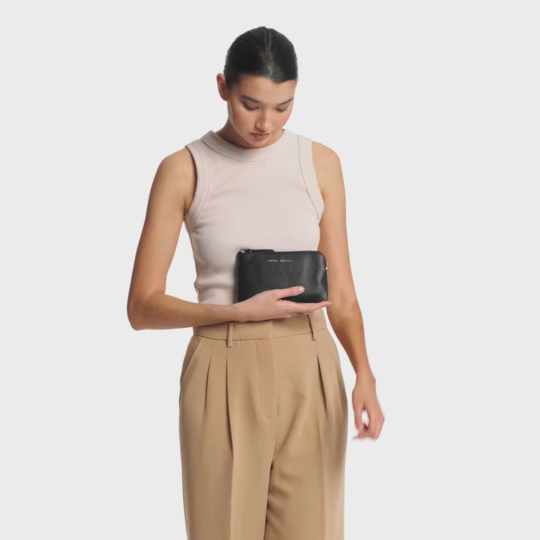 Status Anxiety Smoke and Mirrors Women's Leather Pouch Wallet Tan