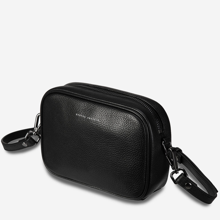 Status Anxiety Plunder Women's Leather Crossbody Bag Black