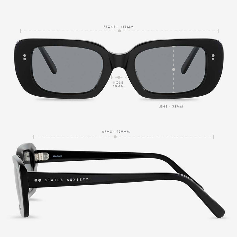 Status Anxiety Solitary Sunglasses Black