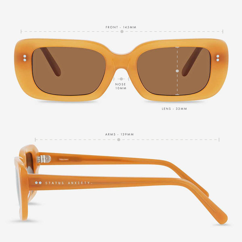 Status Anxiety Solitary Sunglasses Honey