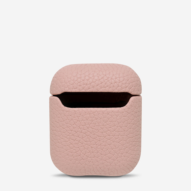 Status Anxiety Miracle Worker Leather Airpods Case Dusty Pink