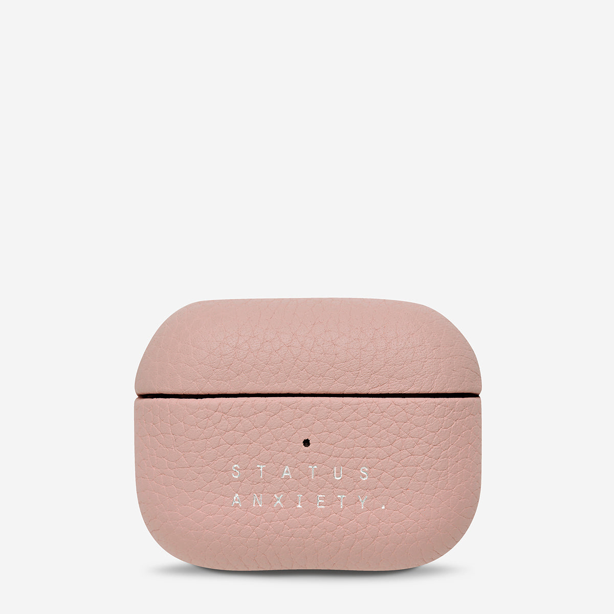 Status Anxiety Miracle Worker Leather Airpods Case Dusty Pink