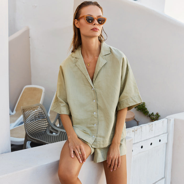 Status Anxiety Around Me Women's Shirt Sage