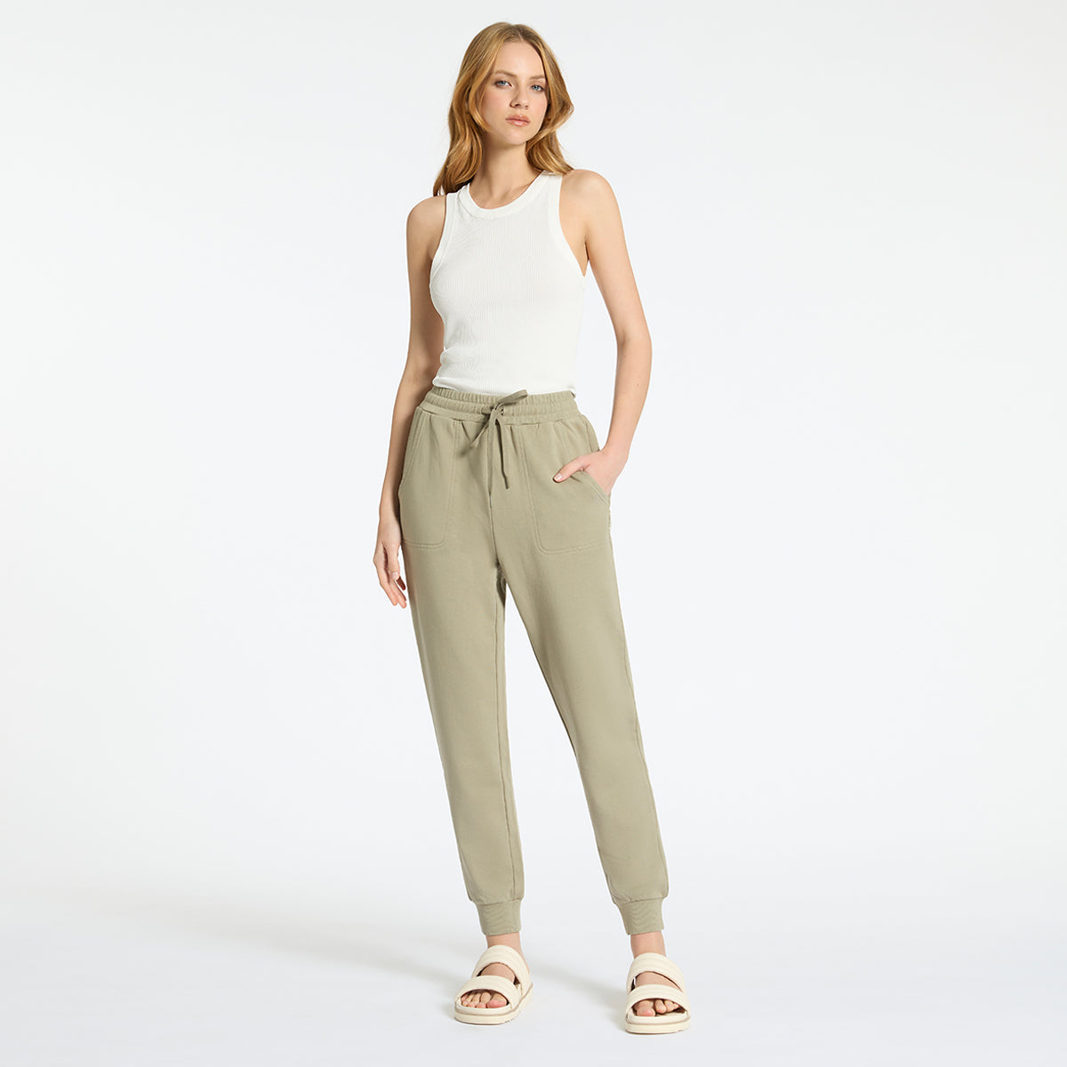 Status Anxiety As You Wake Women's Pants Washed Sage