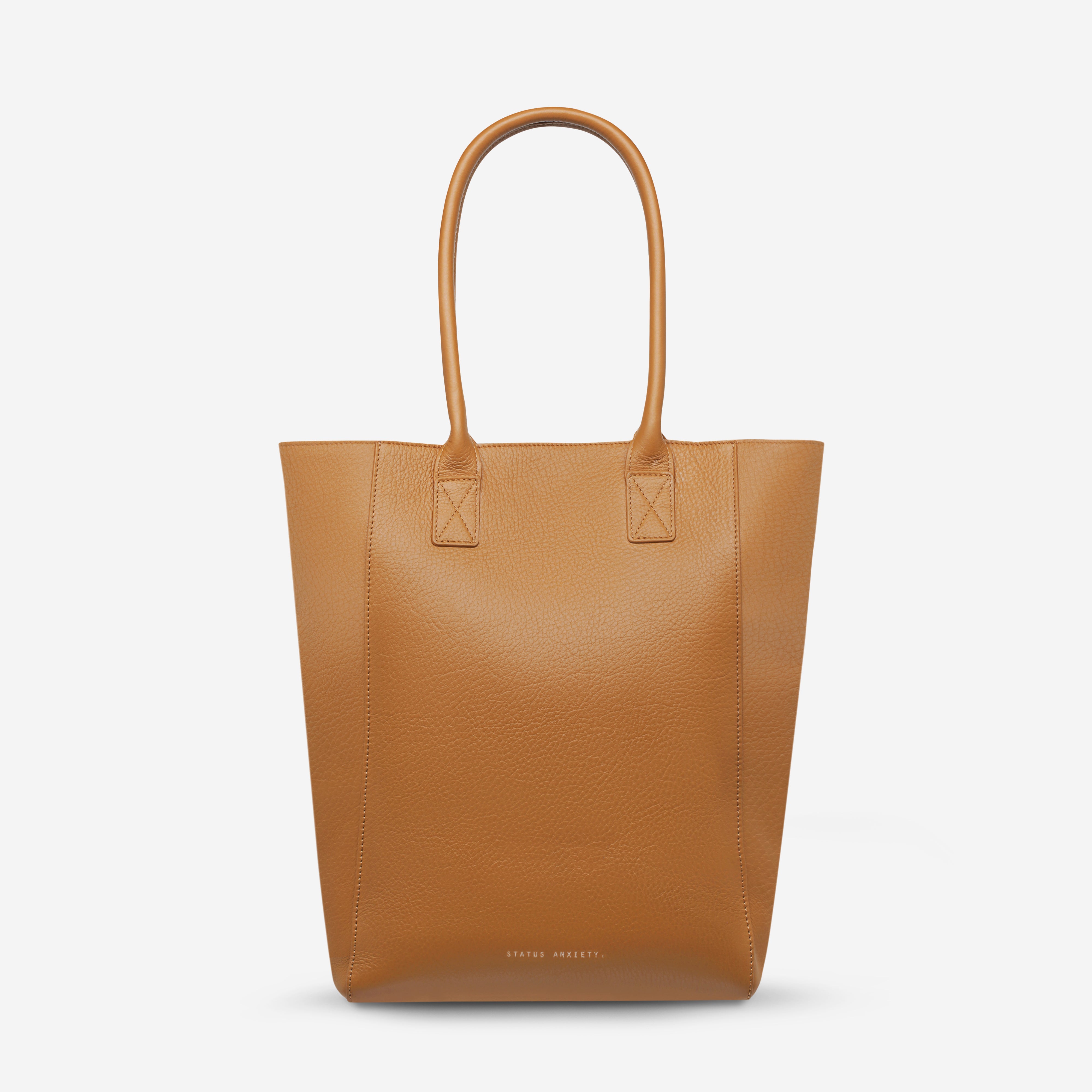 Status Anxiety Abscond Women's Leather Tote Bag Tan
