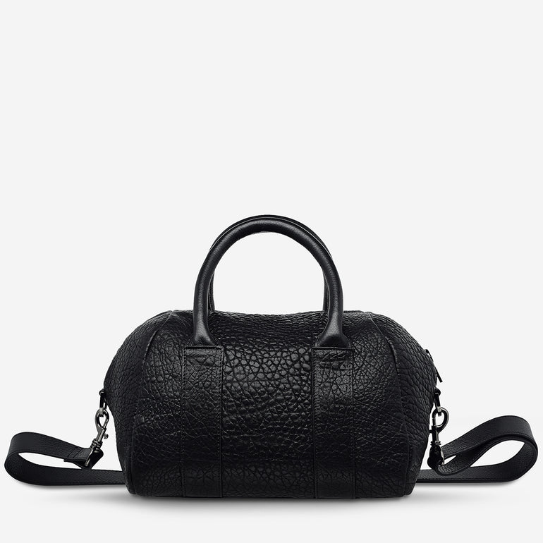 Status Anxiety As She Pleases Women's Leather Bag Black Bubble
