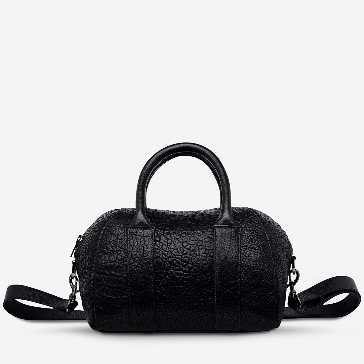 Status Anxiety As She Pleases Women's Leather Bag Black Bubble