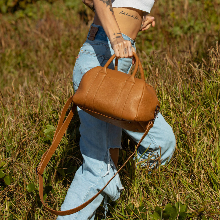 Status Anxiety As She Pleases Women's Leather Bag Tan
