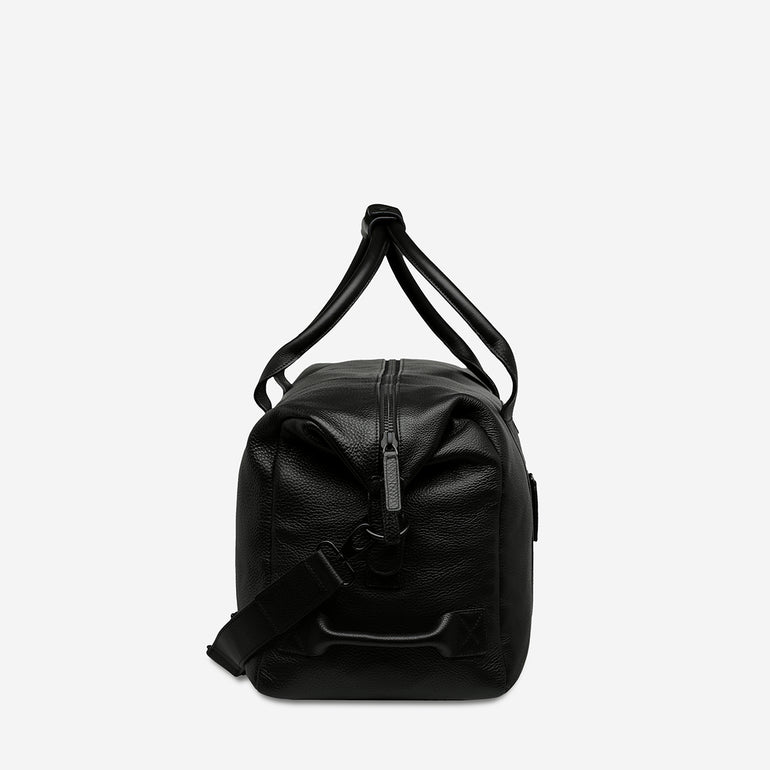 Status Anxiety Everything I Wanted Leather Duffle Bag Black