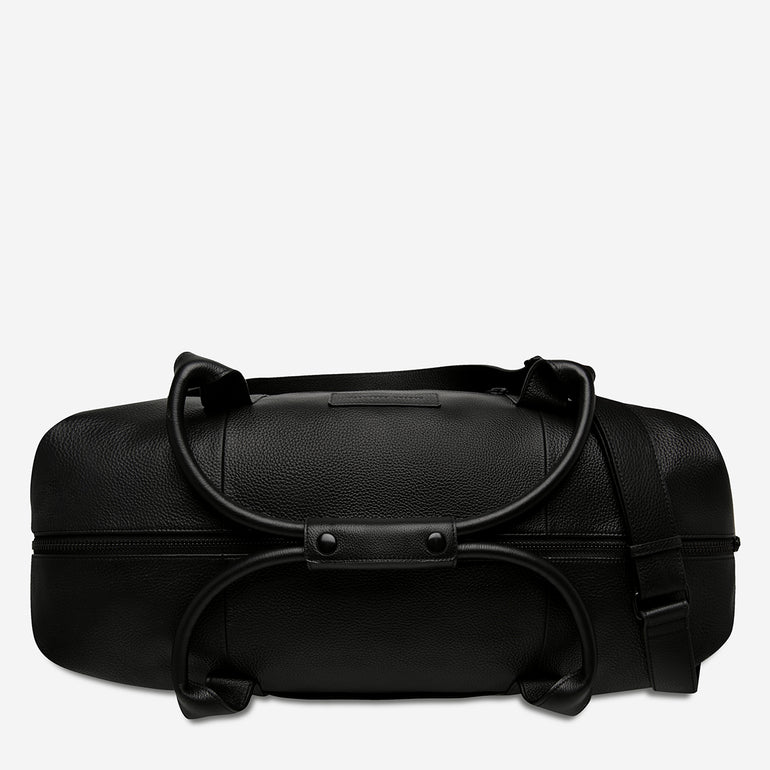 Status Anxiety Everything I Wanted Leather Duffle Bag Black