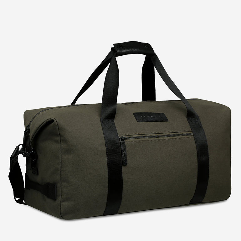 Status Anxiety Everything I Wanted Duffle Bag Khaki Canvas