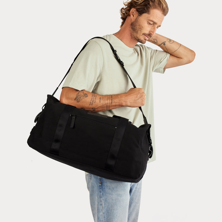 Status Anxiety Everything I Wanted Duffle Bag Black Canvas