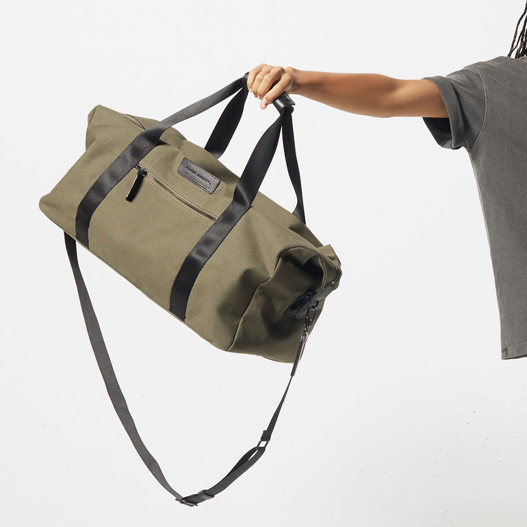 Status Anxiety Everything I Wanted Duffle Bag Khaki Canvas