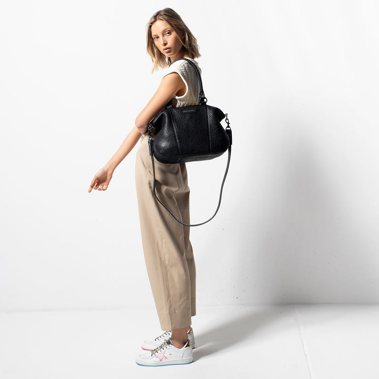 Status Anxiety Eyes to the Wind Women's Leather Bag Black Bubble