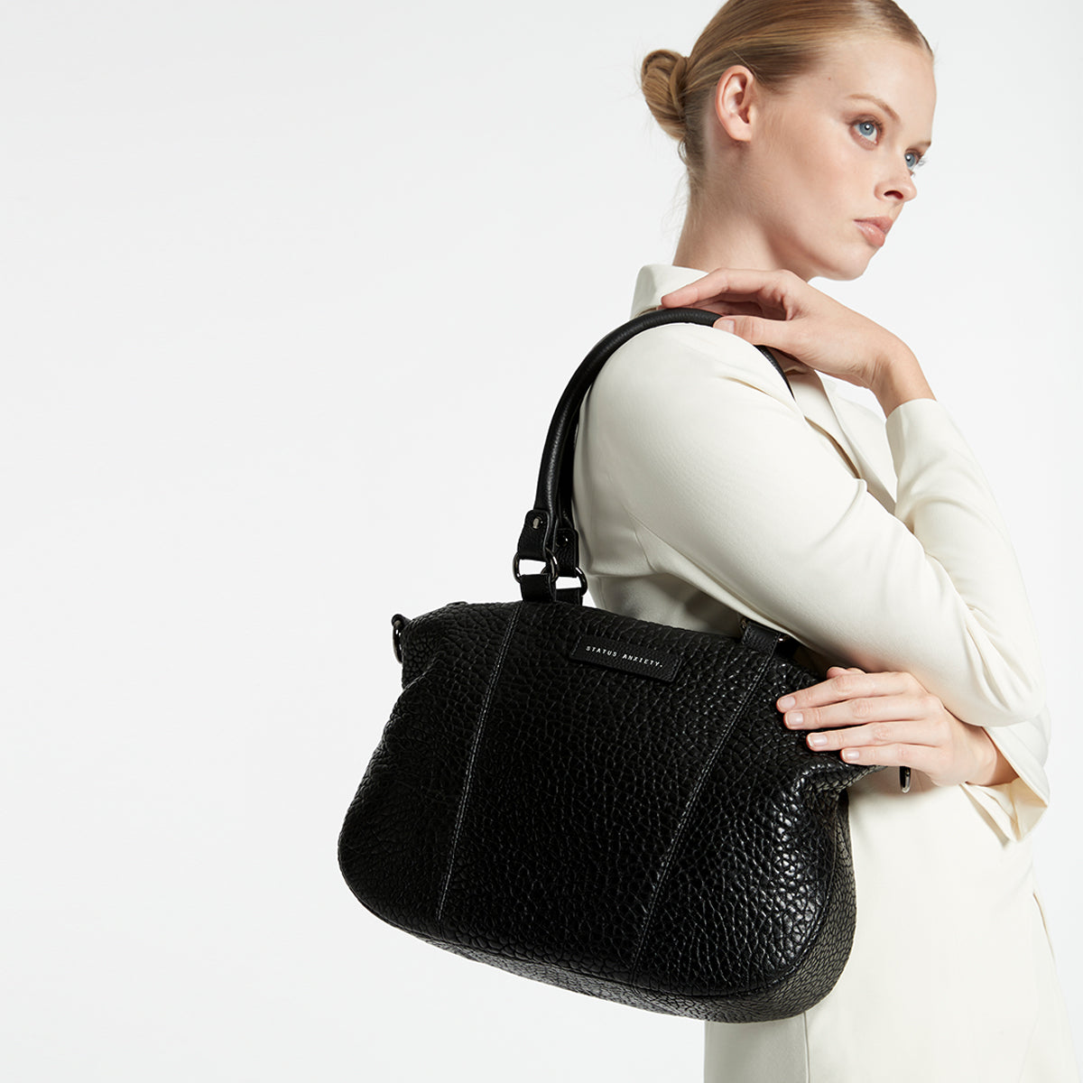 Status Anxiety Eyes to the Wind Women's Leather Bag Black Bubble