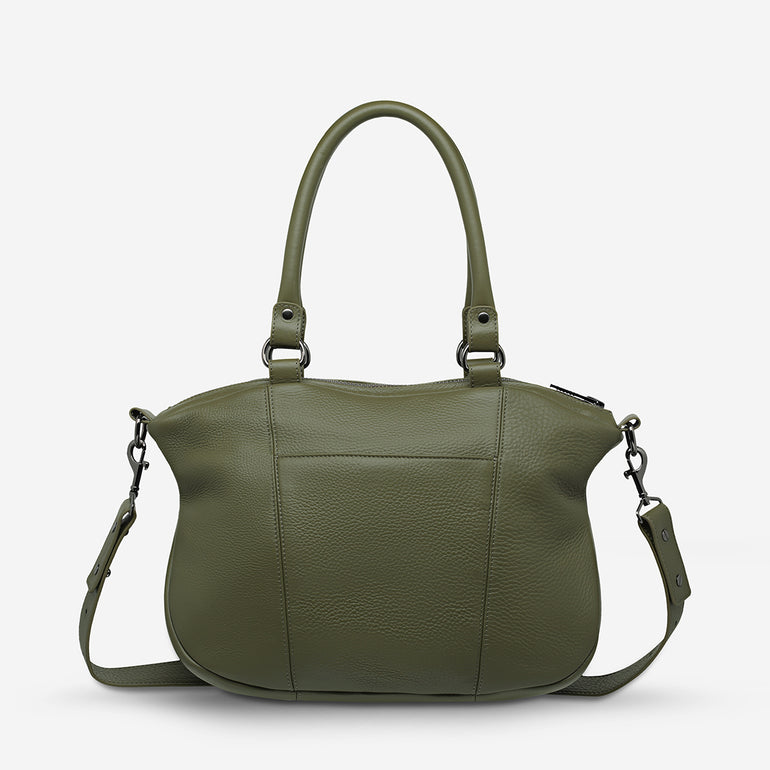 Status Anxiety Eyes to the Wind Women's Leather Bag Khaki