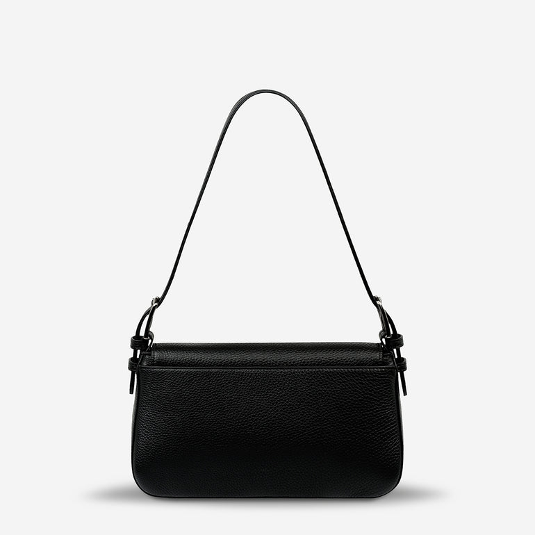 Status Anxiety Figure You Out Women's Leather Shoulder Bag Black