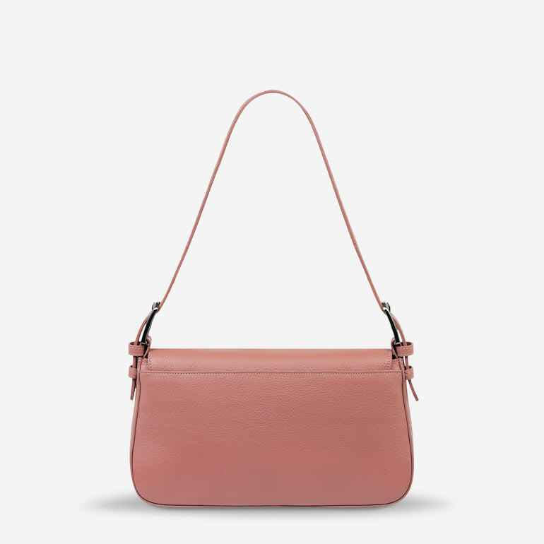 Status Anxiety Figure You Out Women's Leather Shoulder Bag Dusty Rose