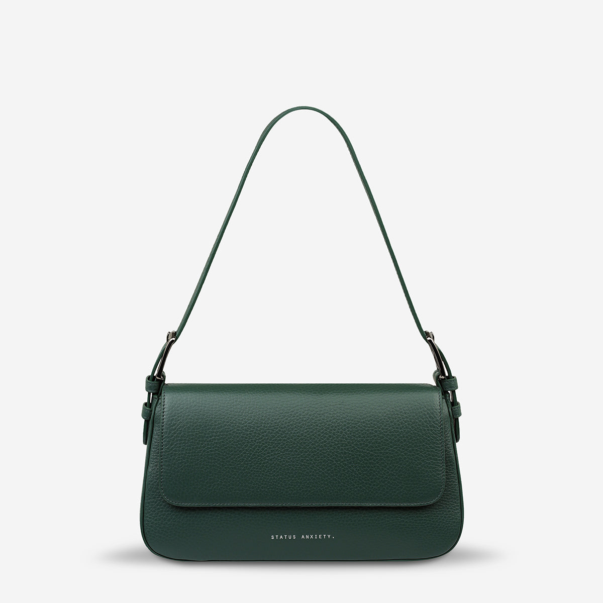 Status Anxiety Figure You Out Women's Leather Shoulder Bag Green