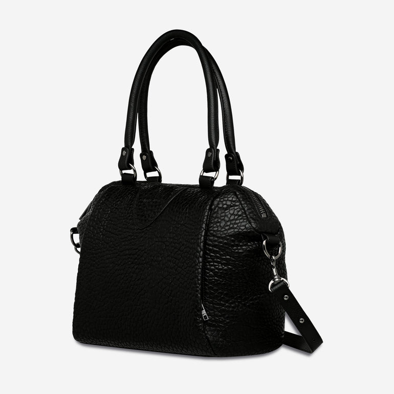 Status Anxiety Force Of Being Women's Leather Handbag Black Bubble