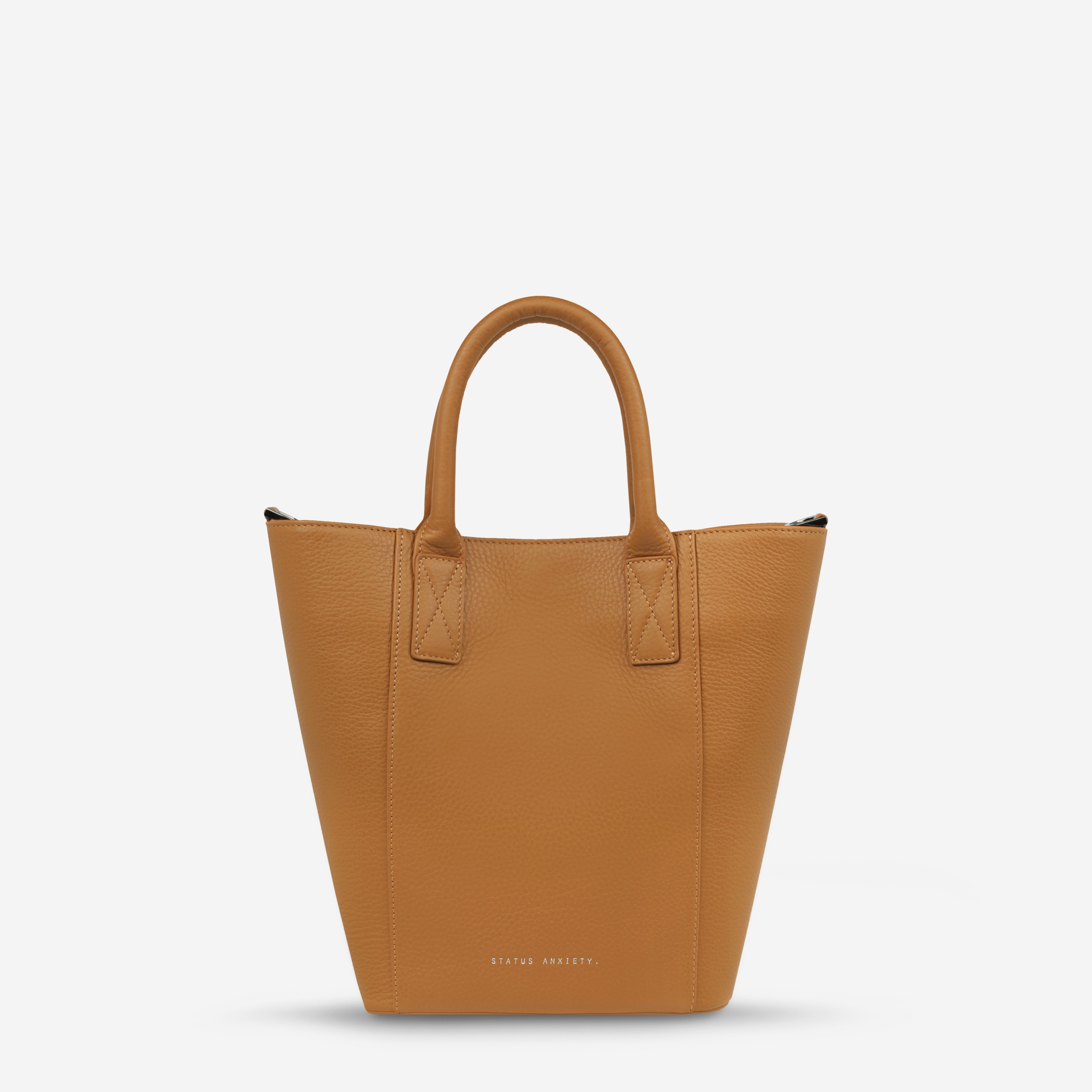 Status Anxiety Happy Medium Women's Leather Bag Tan