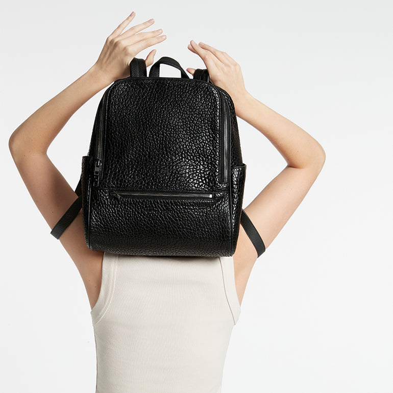 Status Anxiety If You Call Leather Backpack Black Bubble