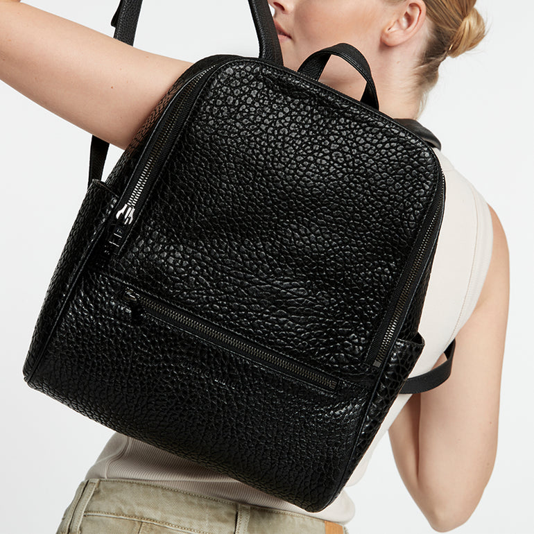 Status Anxiety If You Call Leather Backpack Black Bubble