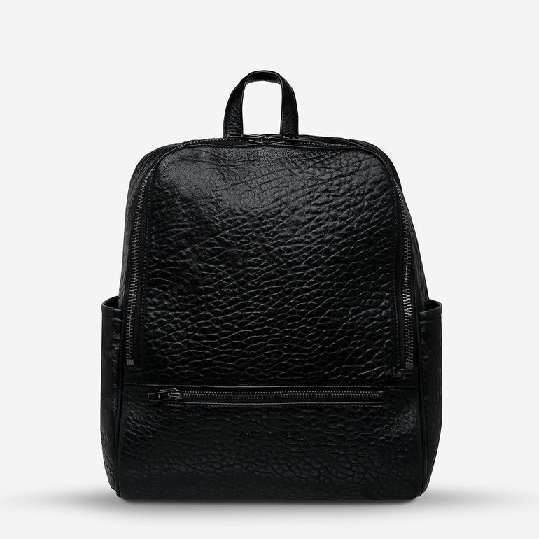 Status Anxiety If You Call Leather Backpack Black Bubble