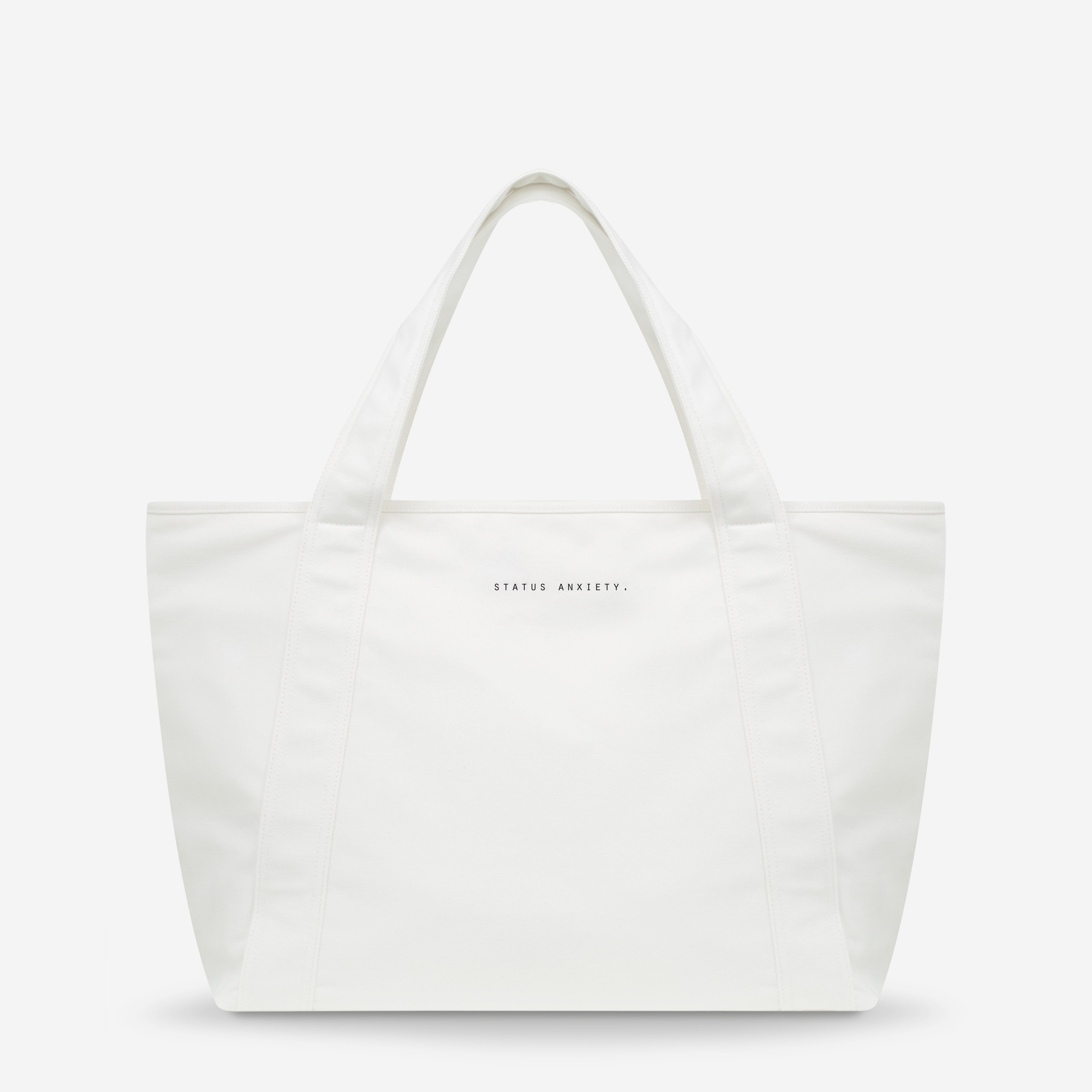 Status Anxiety In the Light Tote Bag White