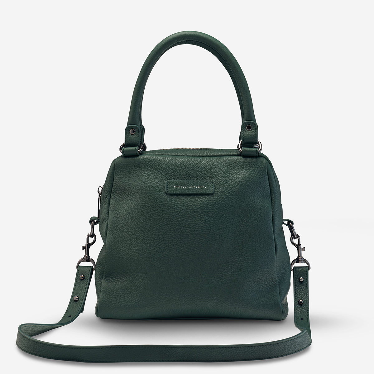 Status Anxiety Last Mountains Women's Leather Handbag Green