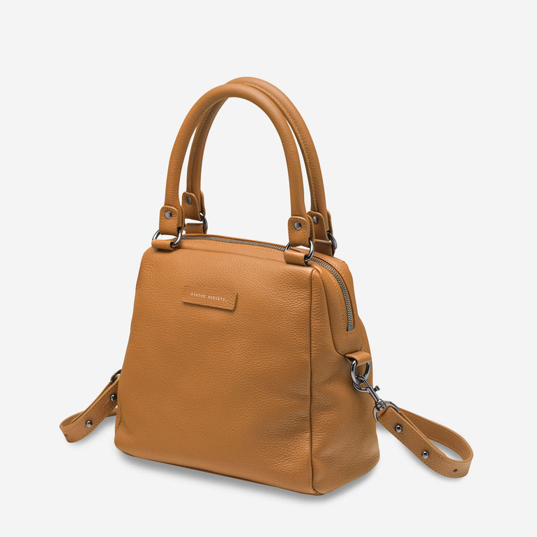 Status Anxiety Last Mountains Women's Leather Handbag Tan