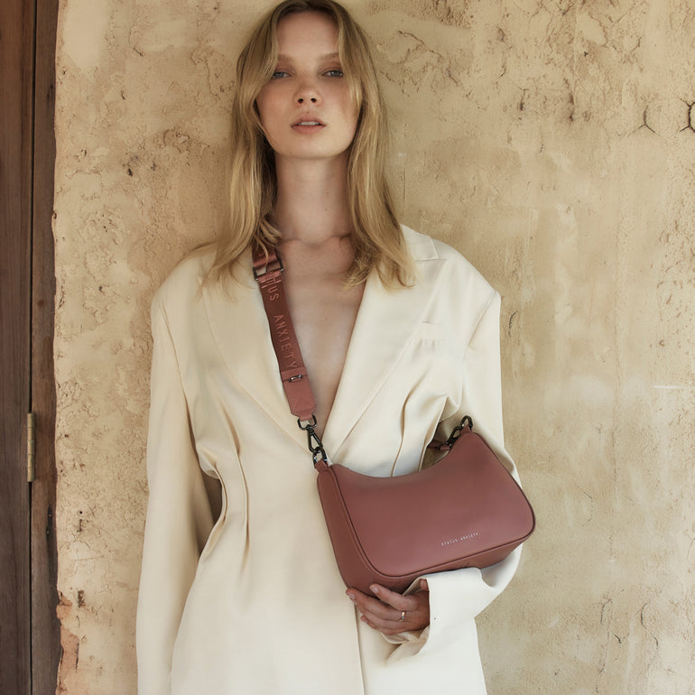 Status Anxiety Look Both Ways Handbag Dusty Rose