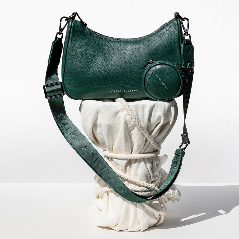 Status Anxiety Look Both Ways Handbag Green