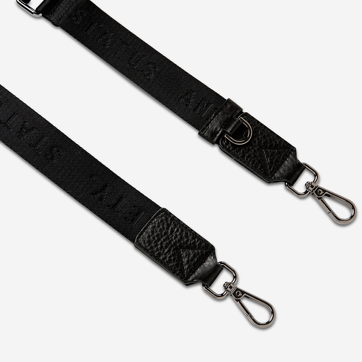 Status Anxiety Black Thin Webbed Strap for Bags 