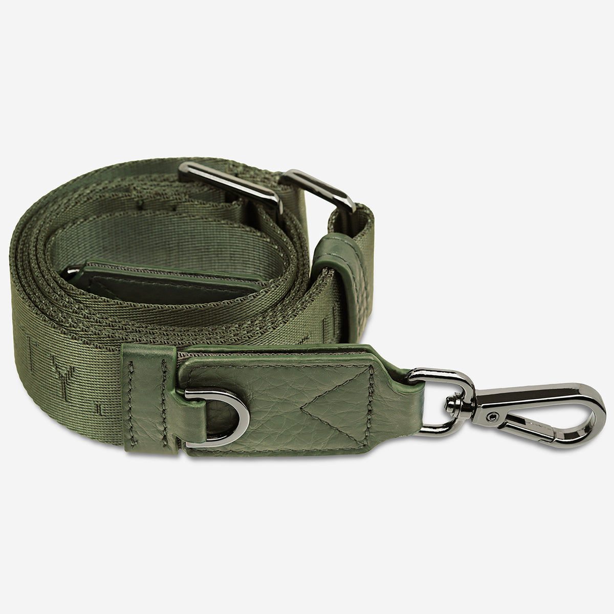 Status Anxiety Khaki Thin Webbed Strap for Bags 
