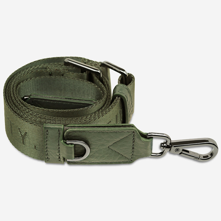 Status Anxiety Khaki Thin Web Strap for Bags