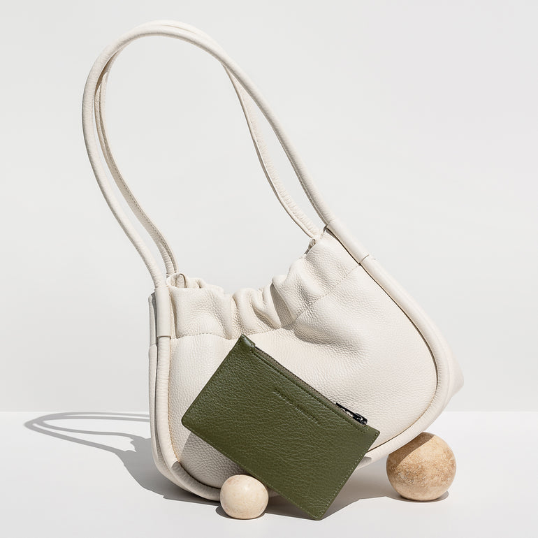 Status Anxiety Ordinary Pleasures Women's Leather Handbag Chalk