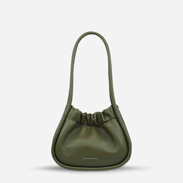 Status Anxiety Ordinary Pleasures Women's Leather Handbag Khaki