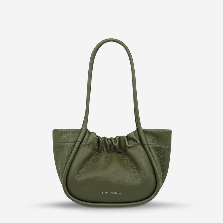 Status Anxiety Ordinary Pleasures Women's Leather Handbag Khaki