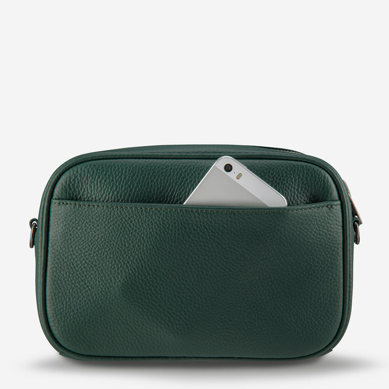 Status Anxiety Plunder Women's Leather Crossbody Bag Green