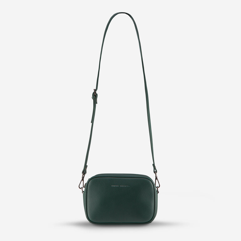 Status Anxiety Plunder Women's Leather Crossbody Bag Green