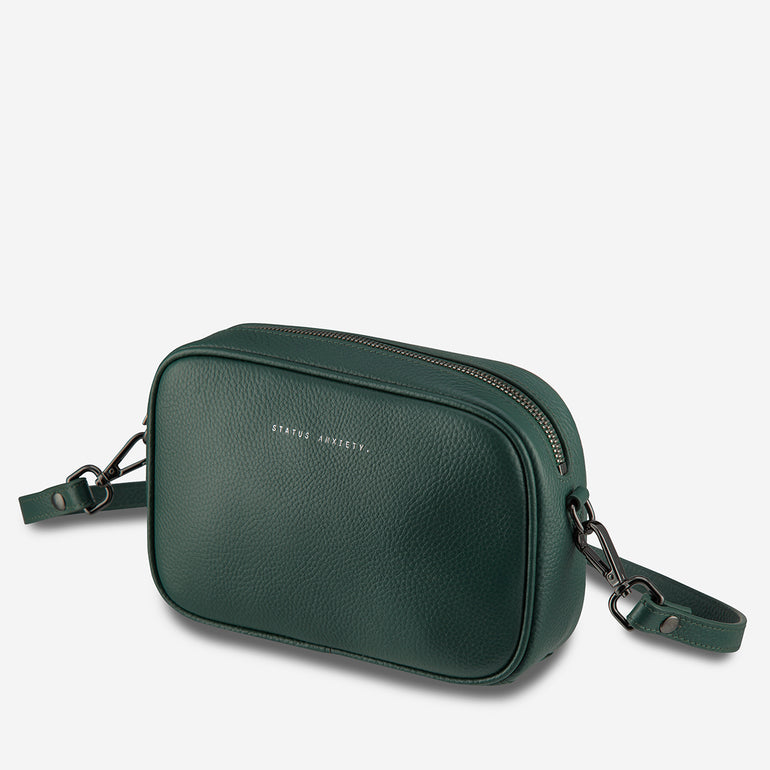 Status Anxiety Plunder Women's Leather Crossbody Bag Green