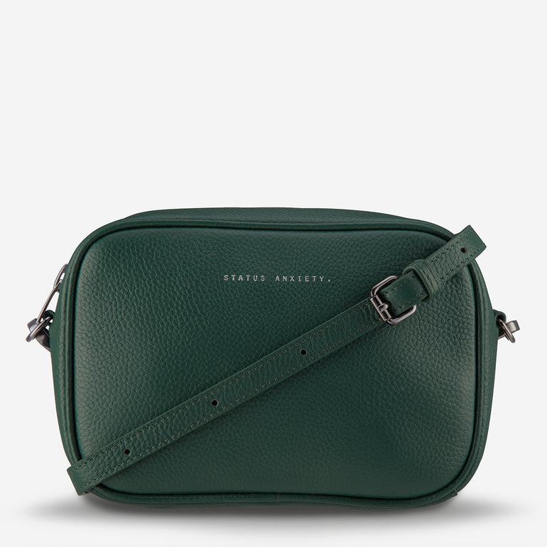 Status Anxiety Plunder Women's Leather Crossbody Bag Green