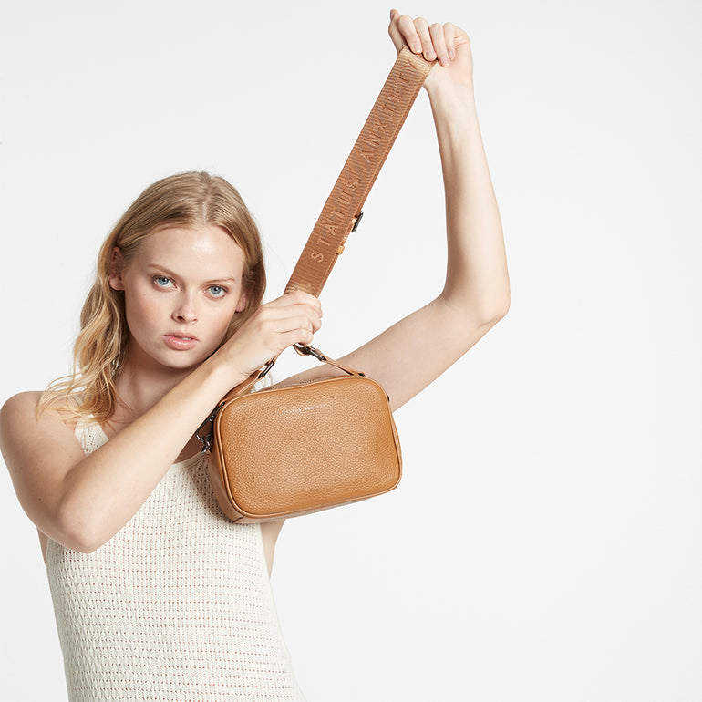 Status Anxiety Plunder With Webbed Strap Tan