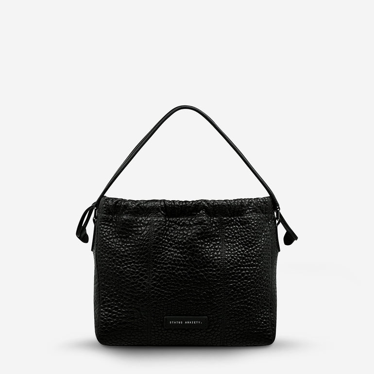 Status Anxiety Point Of No Return Women's Leather Bag Black Bubble