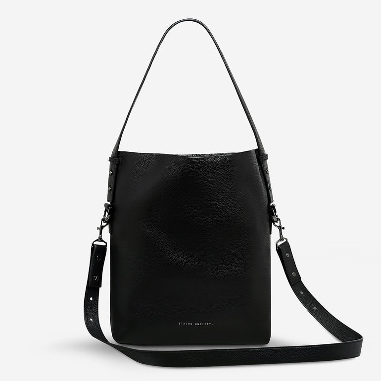 Status Anxiety Ready and Willing Women's Leather Tote Bag Black